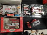 4 New diecast truck banks