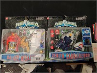 2 NIB vintage power rangers toys