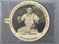 1954 Dixie Cup Lid Clint Courtney