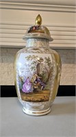 Large Porcelain Hand Painted Vase/Urn