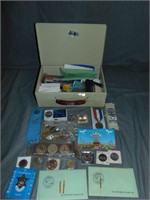 Foreign and US Coin and Medallion Lot.
