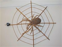 Handmade bamboo spider on web 19" dia. KITCHEN