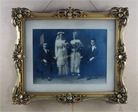 Antique Wedding Couples Picture Beautiful Frame