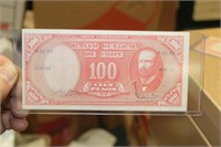 Uncirculated 1961 100 Cien Pesos Banknote