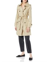 London Fog Women's Double Breasted Trench Coat, St
