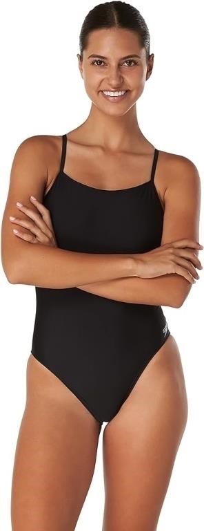 Size 6/32 Speedo Women's Solid Relay Back One