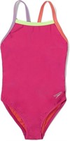 Size 7 Speedo Womens Girl's Solid Thin Straps