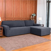 2 Piece L-Shaped Right Chaise 2 Seat Slipcover