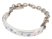 Yves Saint Laurent Rhinestone Chain Bracelet