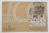 2008 Royal Canadian Mint Quebec City Anniv. Coins