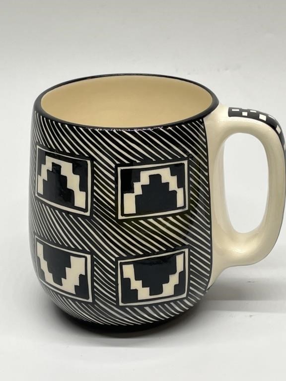 Native American Ute Tribe Pottery Mug