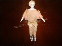 Vintage Porcelain head,arms, feet doll has US