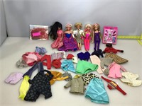 Vintage Barbie dolls, clothes and accessories.