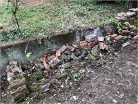 All Red Bricks in yard garden area