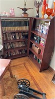 Wooden book shelf only no contents around or on