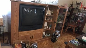 Entertainment center 58in w x 18in d x 51in
