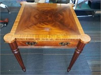 Vintage Inlaid Satin Wood/ Exotic Wood end table