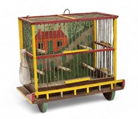 FOLK ART BIRD CAGE