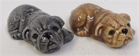 Cute Little Ceramic Bulldogs