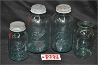 Blue Mason jars incl. Perfect and Standard
