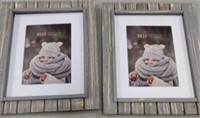 2 pack of 8x10 inch white wood picture frame,
