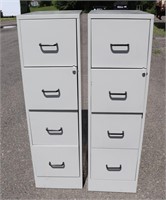 (2) 4-Drawer Filing Cabinets