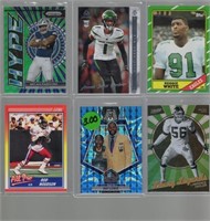 13 cards green waves, silver prizms, rookie cards,