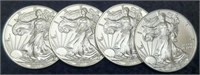 (4) 2017 Silver Eagles