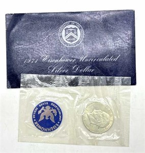 1971 Eisenhower Silver Dollar, Uncirculated