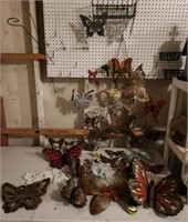 Large Lot of Butterfly Yard Decor