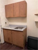 Cabinet with Sink and Upper Cabinets