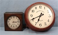 (2) Vintage Electric Wall Clocks