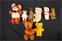 Lot of Seven Vintage and Antique Teddy Bears