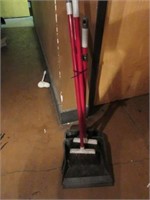 2 brooms and 2 dust pans