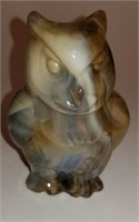 IMPERIAN CARMEL SLAG GLASS OWL