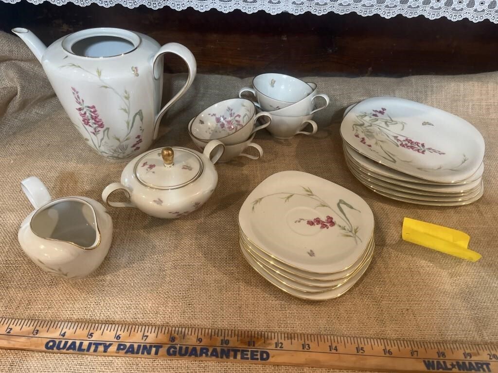 19 piece Tea Set Vintage WONSIEDEL Bavarian China