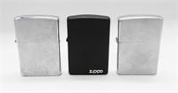 (3) ZIPPO LIGHTERS