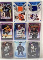 9x High End Hockey autographed and patches cards