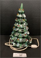 Vintage Ceramic Lit Christmas Tree.