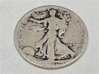 1920 Walking Liberty Silver Half Dollar Coin