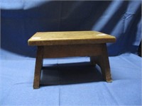 wooden step stool.