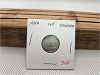 1949 CANADA 10 CENT COIN