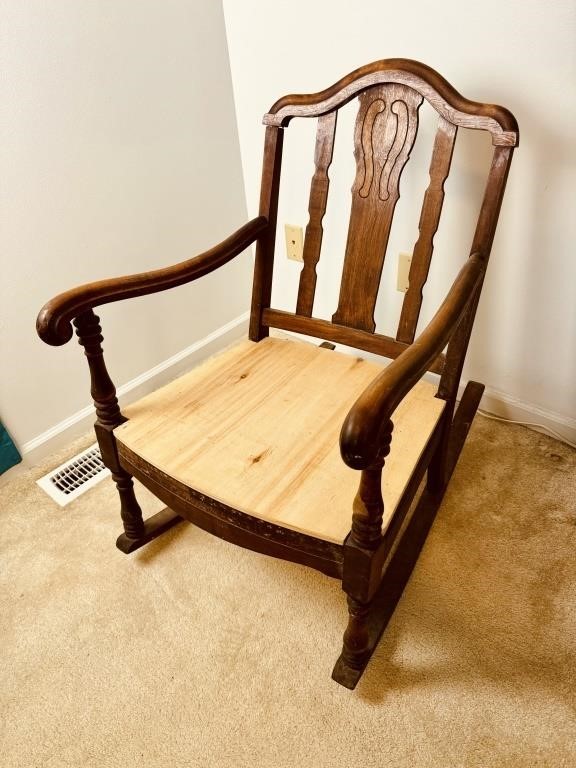 Antique maple, rocking chair