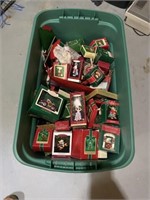 Large tote of Christmas Decorations