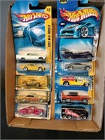 Flat of Hot Wheels