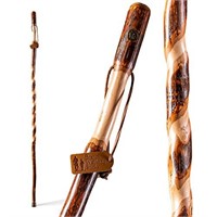 Brazos Rustic Wood Walking Stick, Twisted Hickory