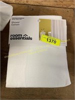 Room Essentials Fabric Shower Curtain