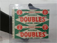 1951 Baseball Doubles Playing Cards 1C Wrapper