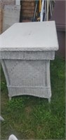 Wicker Table 40X30X27 great indoors or outdoors