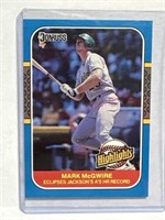 Mark McGwire 1987 Donruss Highlights rookie #46